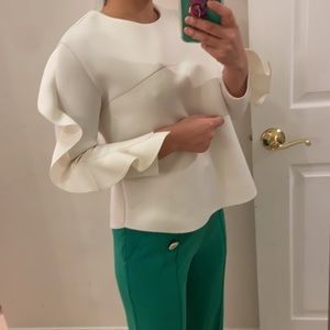 Neoprene white top. Xs